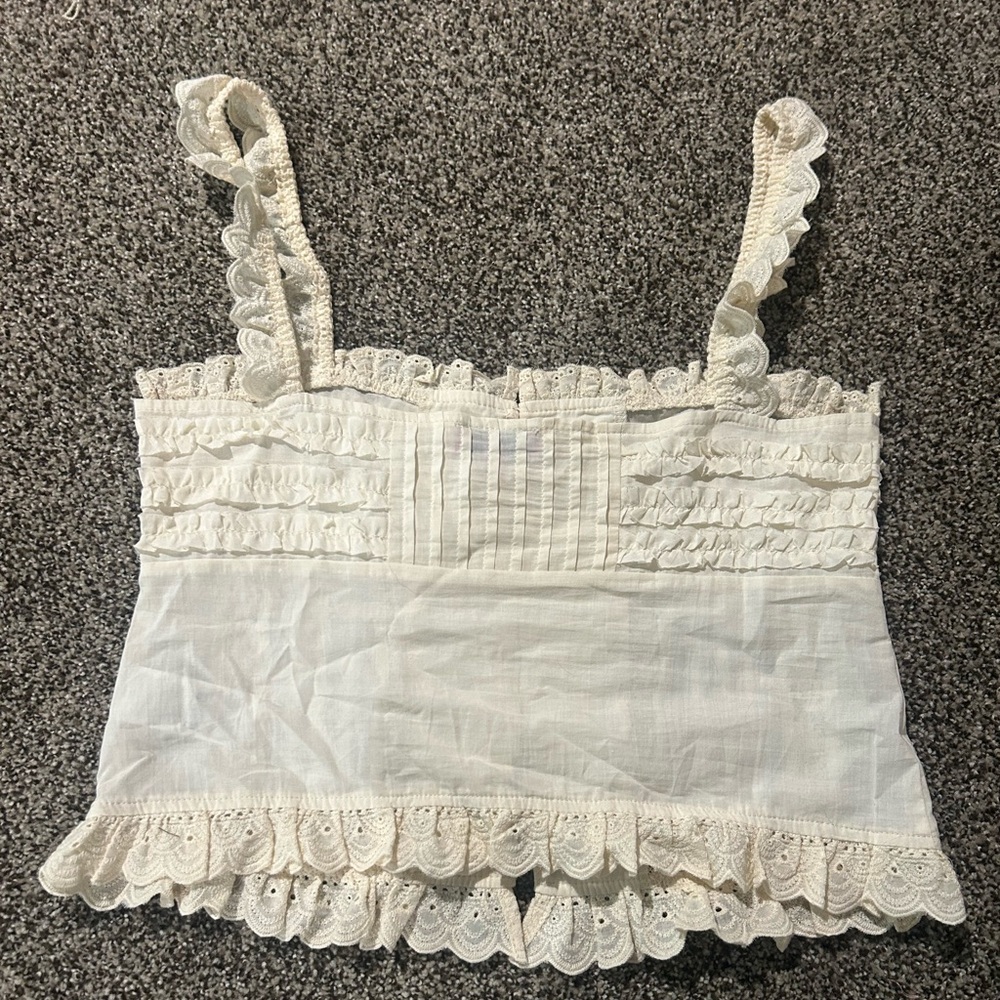 Edited Hera Button Front Ruffled Top - image 4